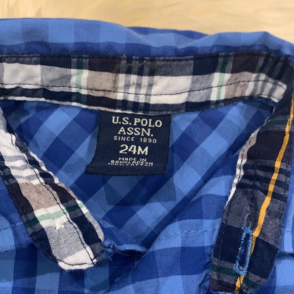 U.S. Polo Assn. 24M Blue Striped Button-Down Dress Shirt - Picture 4 of 7